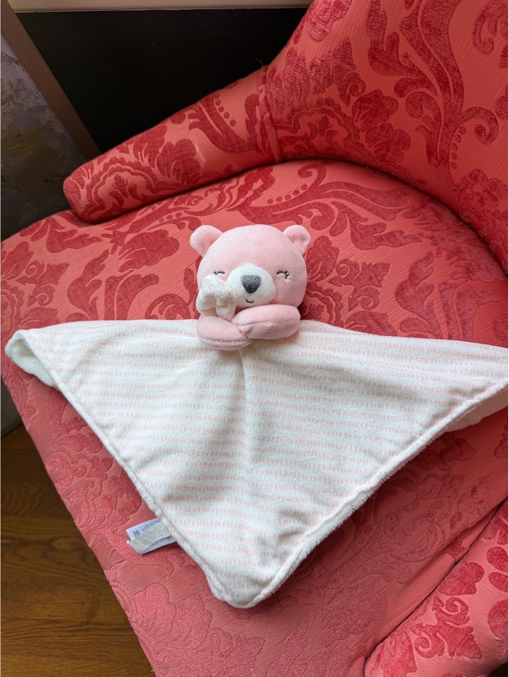 Carter’s Pink Bear Plush Security Blanket